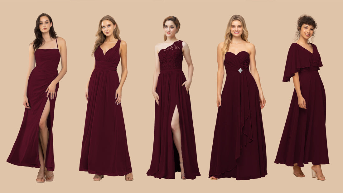 green emerald velvet dress Burgundy dress with gold feathers on hem and sleeves main image 1