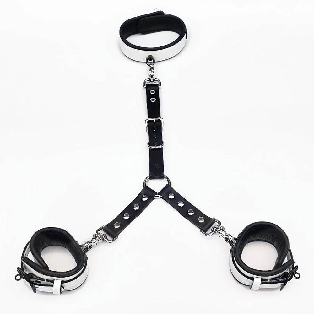 3 Point Adjustable Leather Connector Black - CoreFlexInd