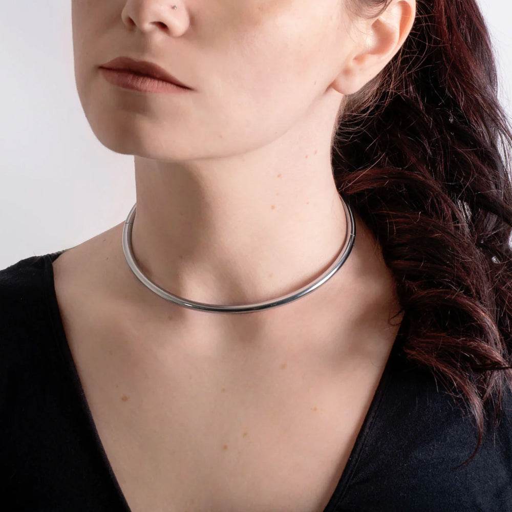 Thin Infinity Collar Titanium - CoreFlexInd