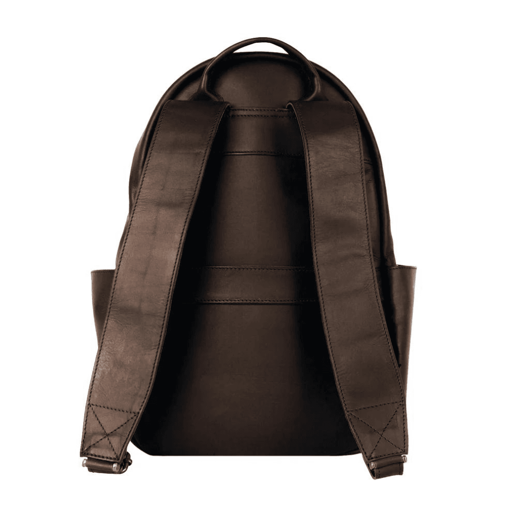 Dark Brown Leather Backpack - CoreFlexInd