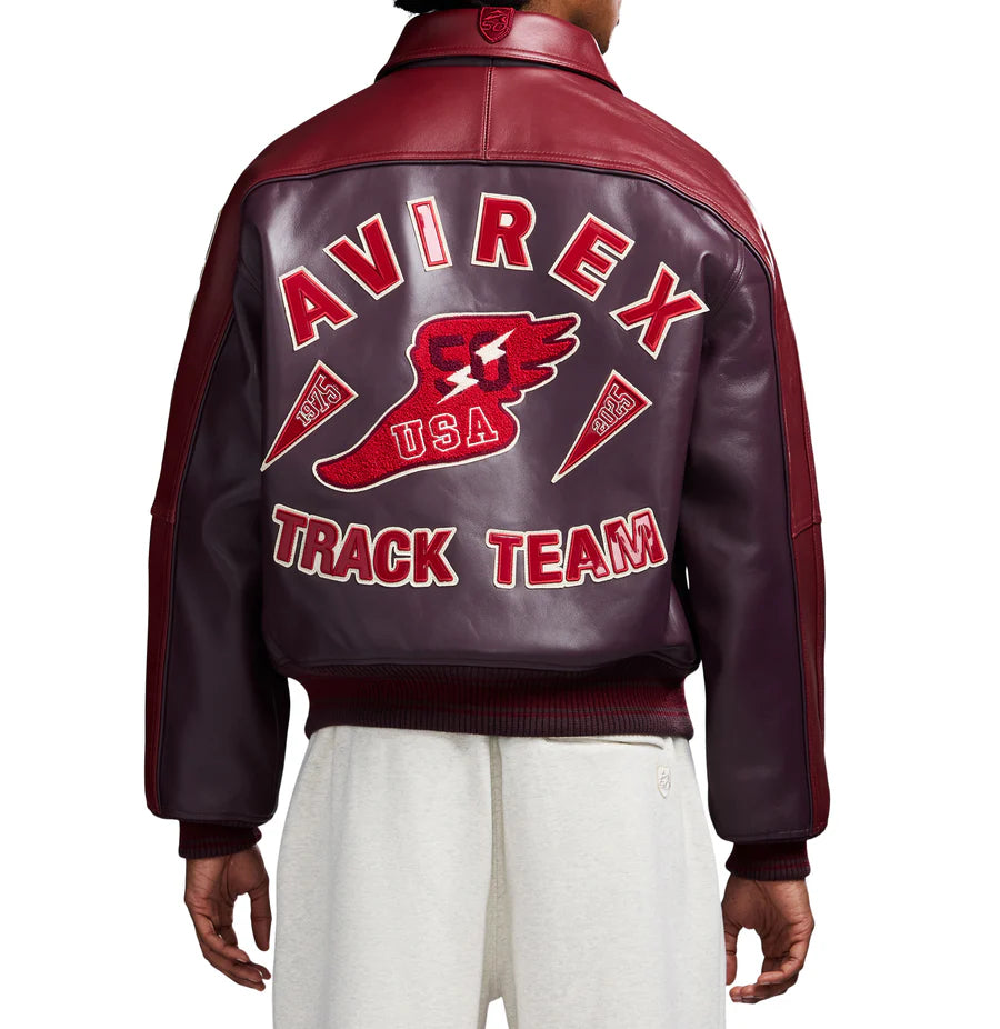 Track Team Leather Jacket