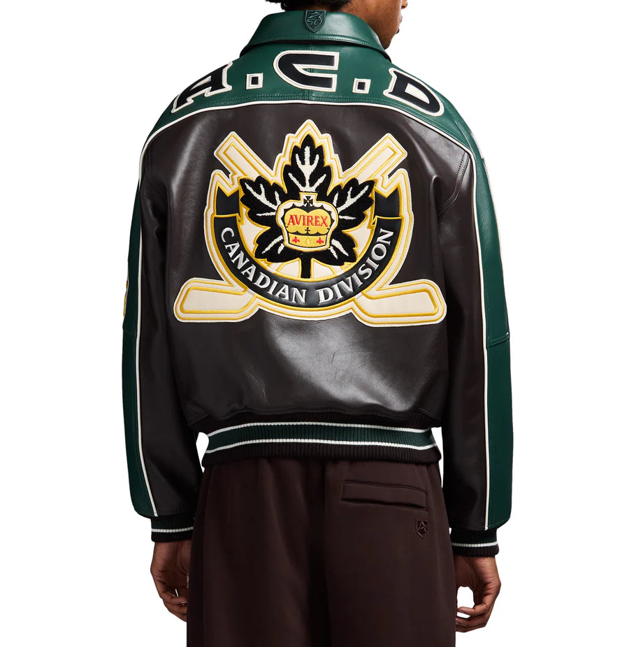 Canadian Division Leather Jacket