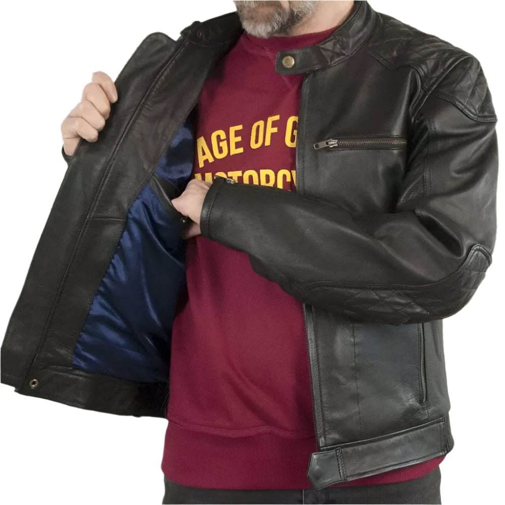Age Of Glory Rogue Leather Jacket in Black - CoreFlexInd