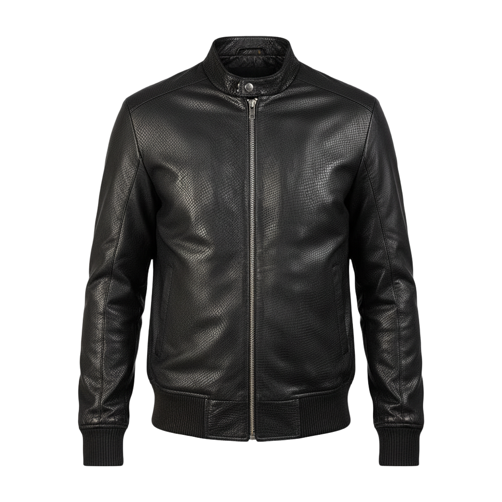 Avan_Black_Leather_Bomber_Jack