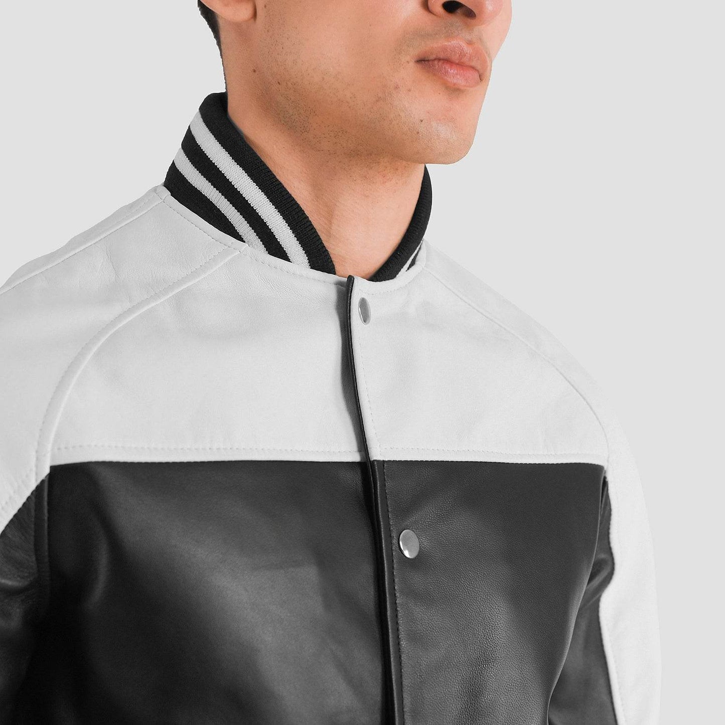Black and White Varsity Jacket - CoreFlexInd