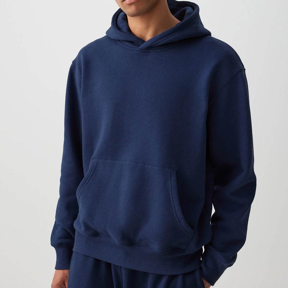 Blue Solid Hoodie - CoreFlexInd