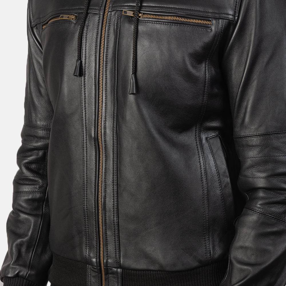 Bomber Leather Jacket - CoreFlexInd