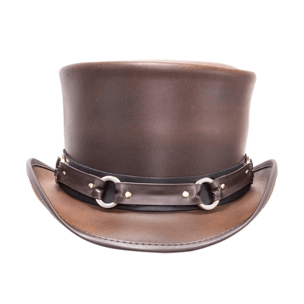Cowhide Womens Leather Top Hat - CoreFlexInd