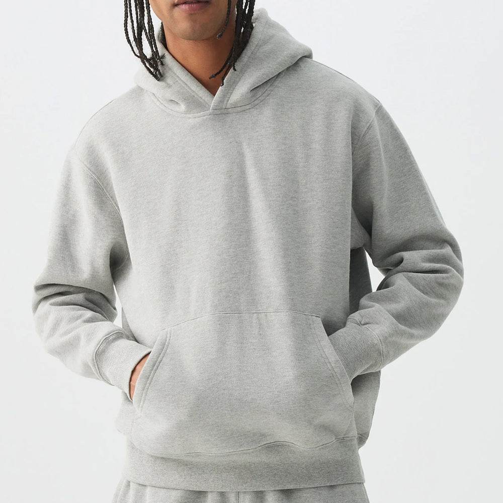 Grey Solid Hoodie - CoreFlexInd