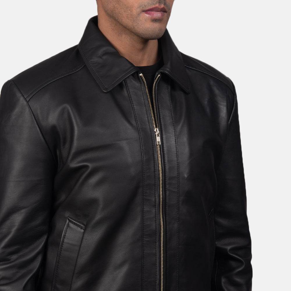 Inferno Black Leather Jacket - CoreFlexInd