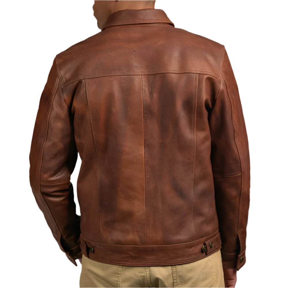 Leather Denim Jacket Rugged & Ionic - CoreFlexInd