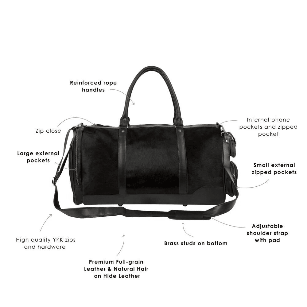 Leather Duffle Bag Men - CoreFlexInd