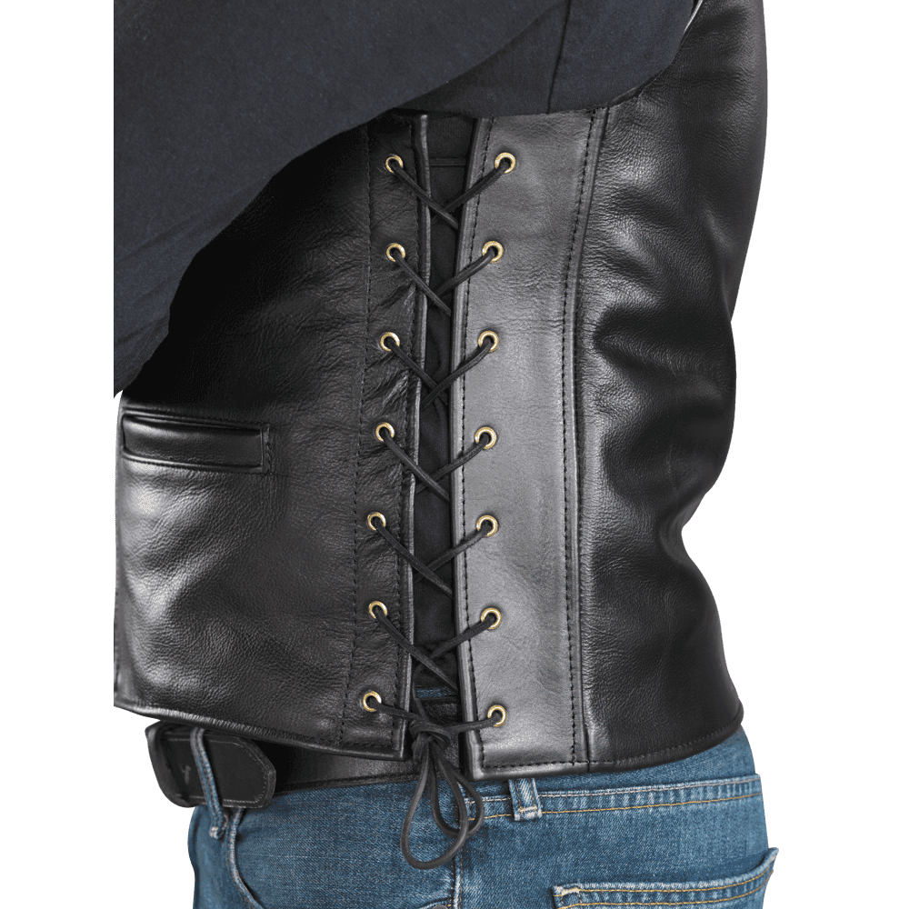 Men's Club Rocker Leather Vest - CoreFlexInd