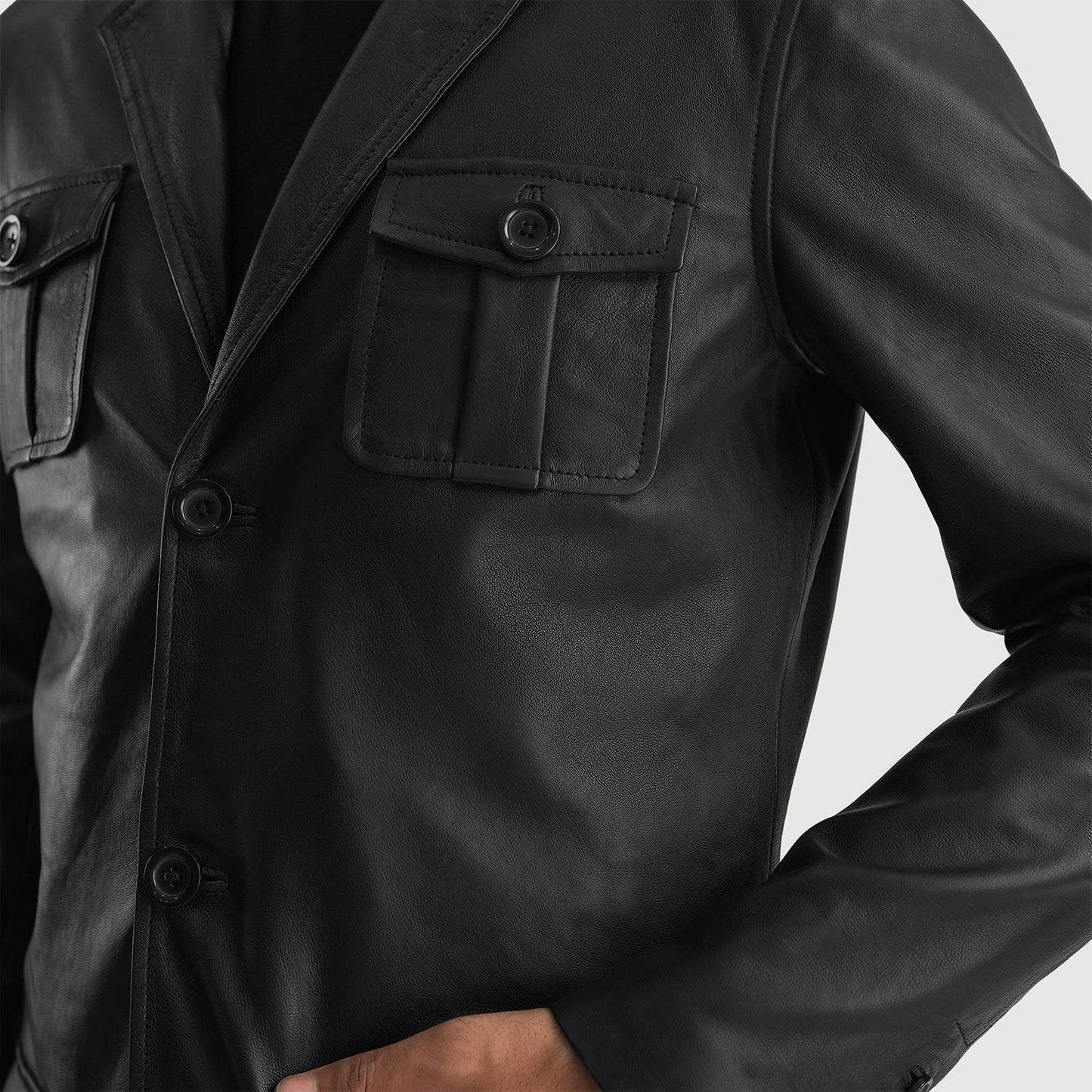 Mens Leather Blazer For Sale - CoreFlexInd