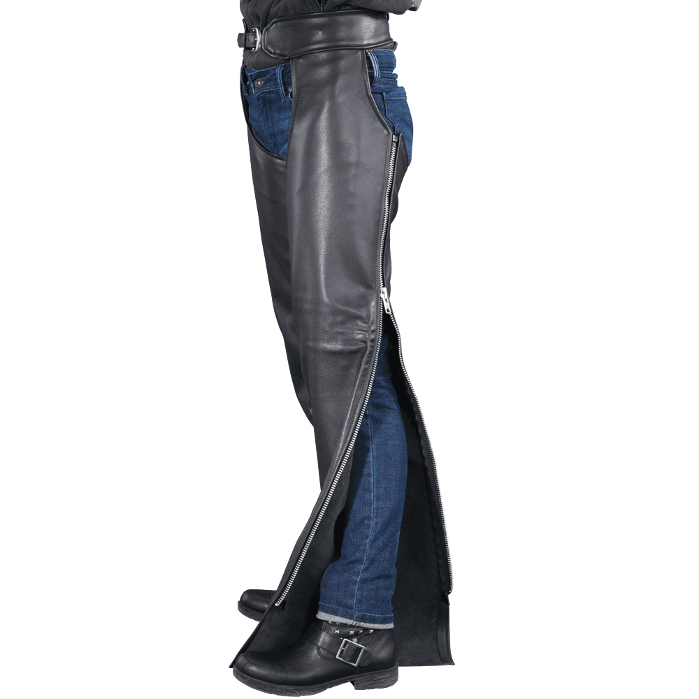 Mens Leather Motorcycle Pants Chaps - CoreFlexInd