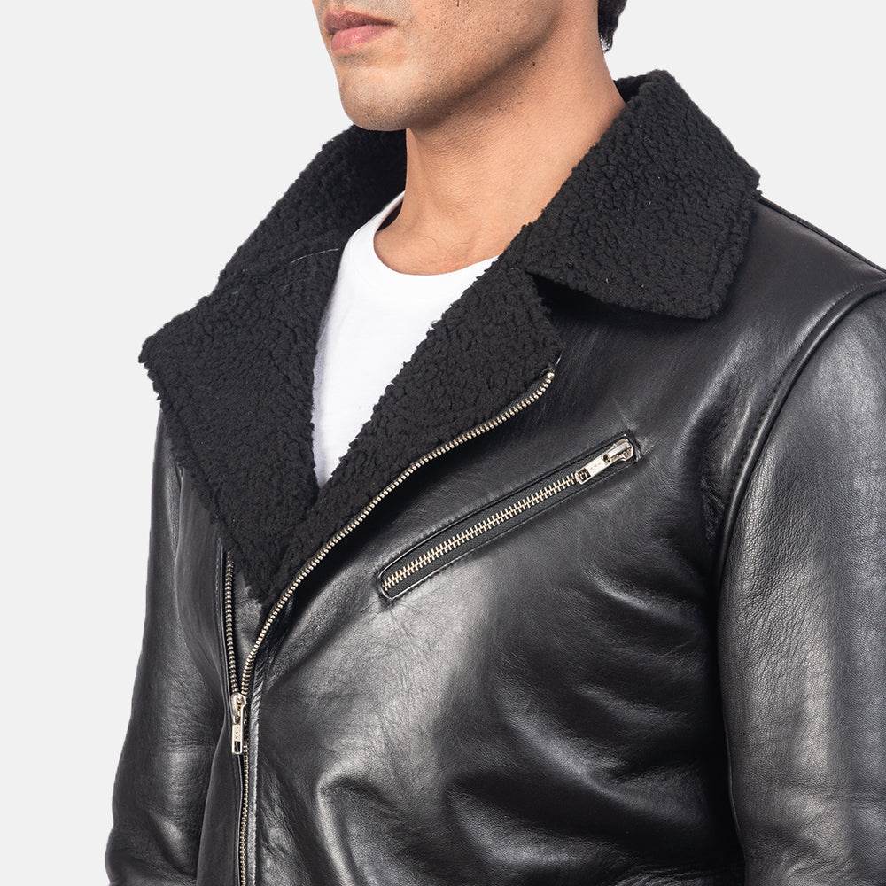 Mens Shearling Bomber Jacket - CoreFlexInd