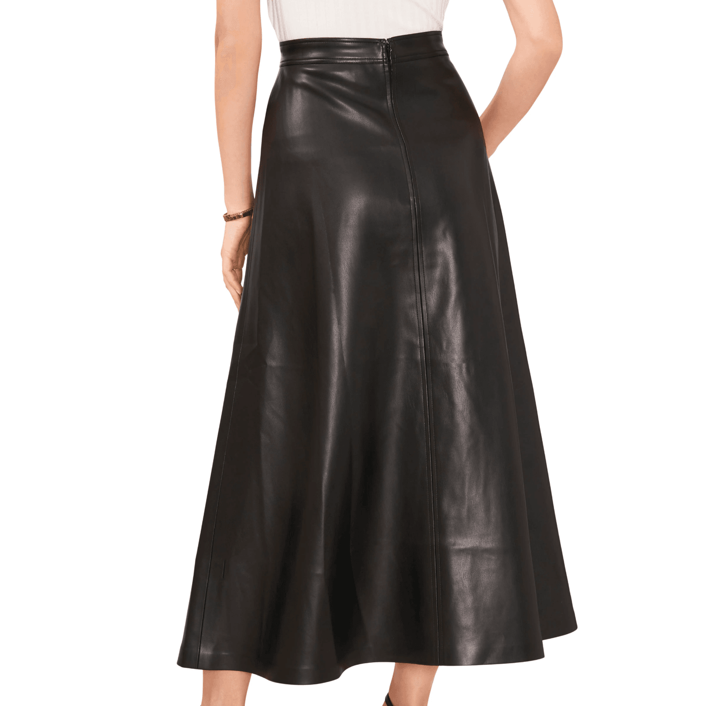 Natural Leather A-Line Skirt - CoreFlexInd
