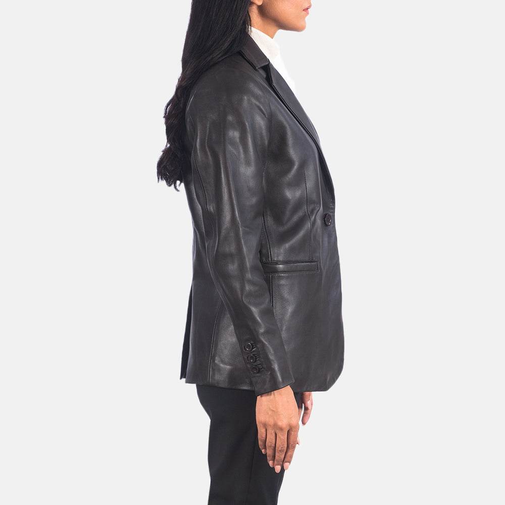 Plus Size Leather Blazer Women - CoreFlexInd