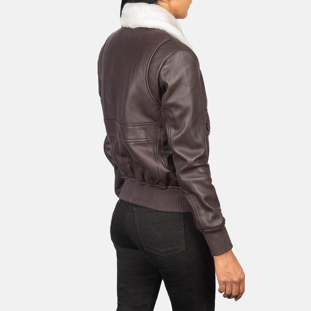 Shearling Leather Bomber Jacket - CoreFlexInd
