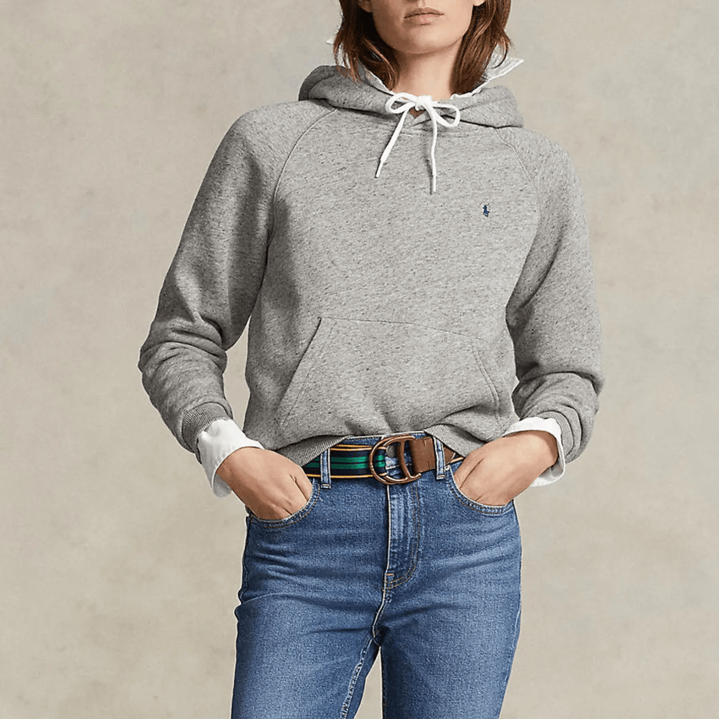 Shrunken Fit Fleece Hoodie Oversized Pullover - CoreFlexInd