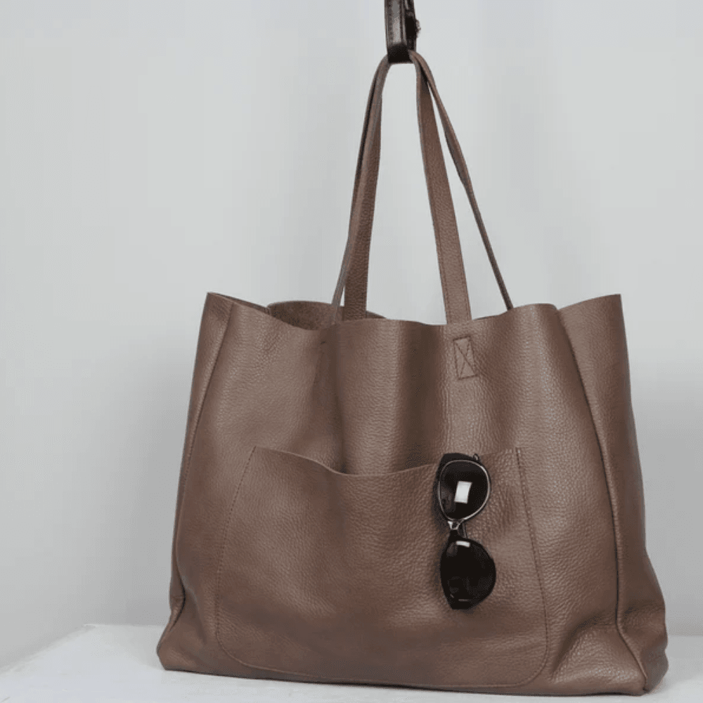Soft Leather Tote Bag - CoreFlexInd