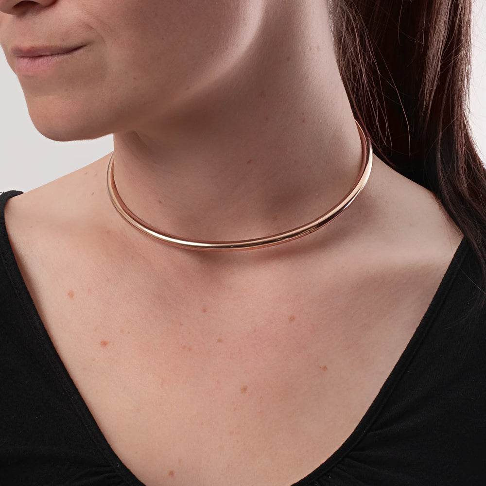 Thin Infinity Collar Rose Gold Finish - CoreFlexInd