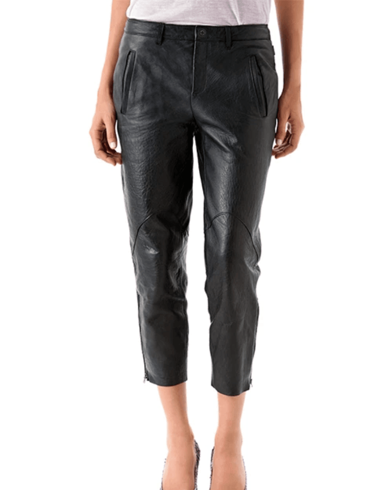 Women's Low Rise Leather Pants - CoreFlexInd