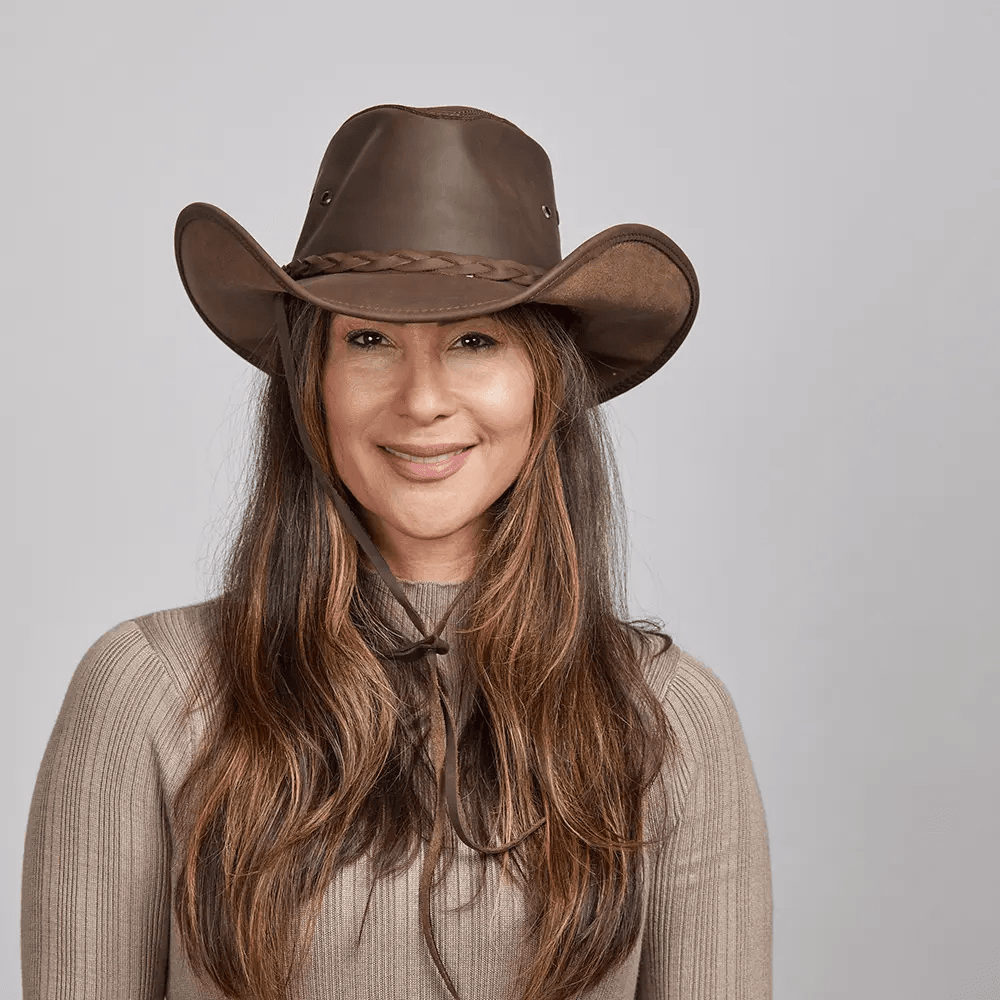 Womens Leather Fedora Hats - CoreFlexInd