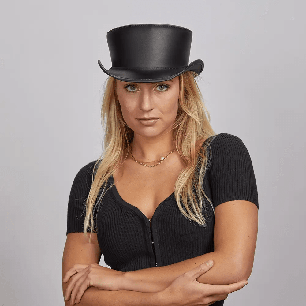 Womens Leather Top Hat - CoreFlexInd