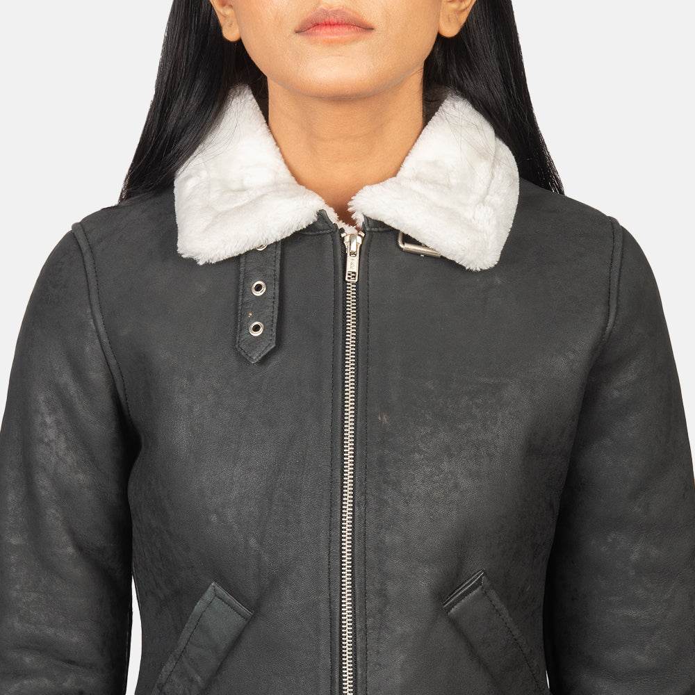 Womens Shearling Flying Jacket - CoreFlexInd