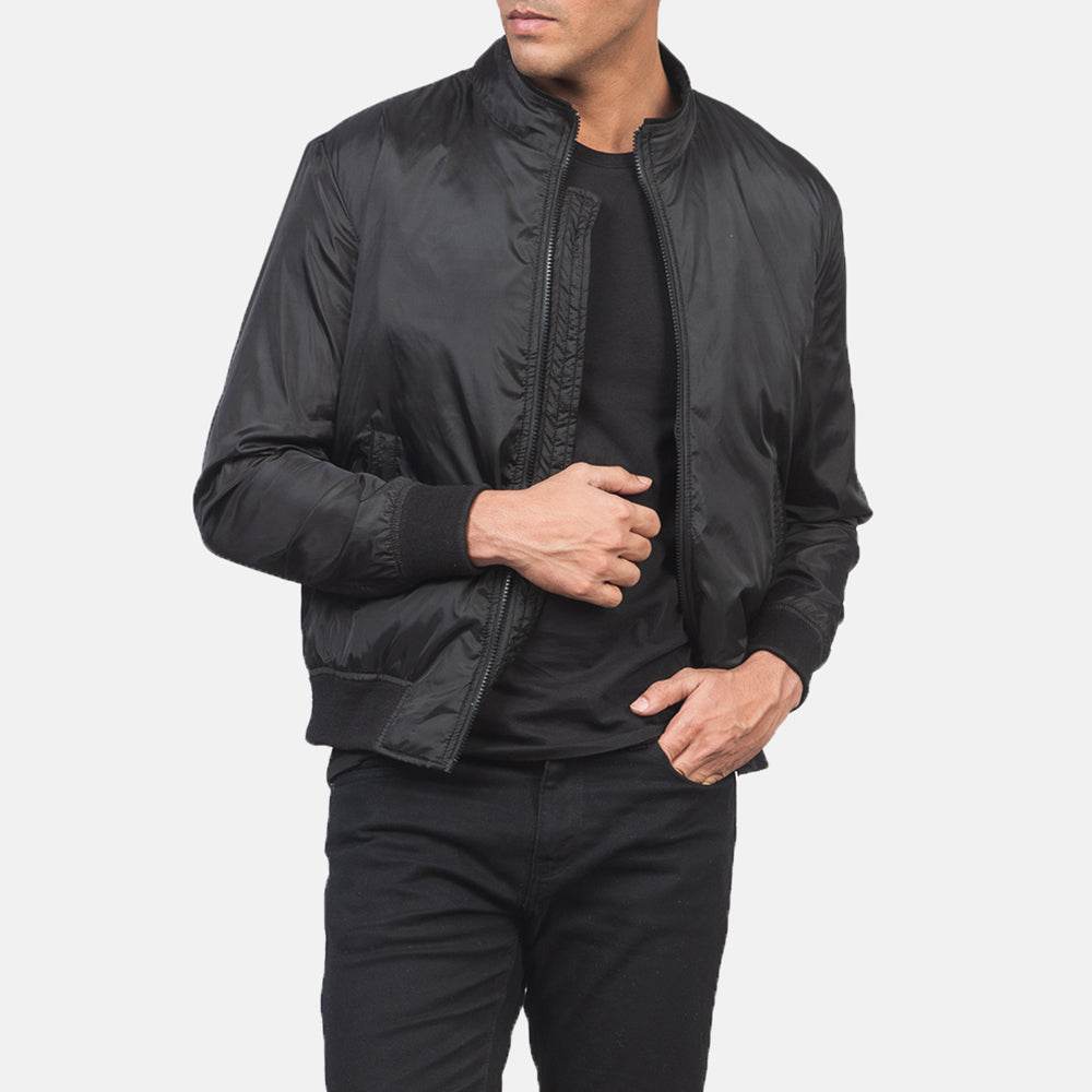 Ramon Black Bomber Jacket - CoreFlexInd