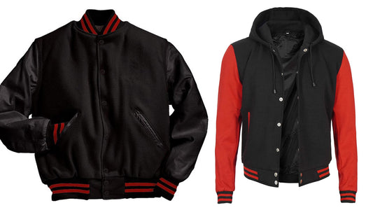 Black and Red Letterman Jacket - CoreFlexInd