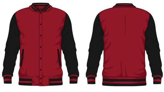 Black and Red Varsity Jacket