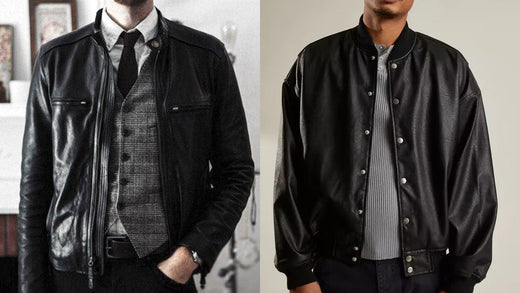Button Up With Leather Jacket - CoreFlexInd