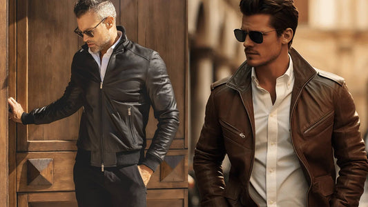Fashionable Men's Italian Leather Jackets - CoreFlexInd