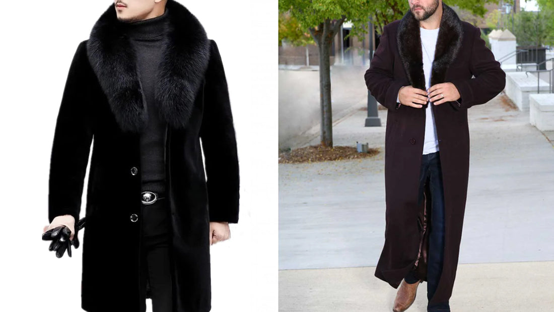 Fur Collar Coat for Men - CoreFlexInd
