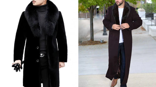 Fur Collar Coat for Men - CoreFlexInd