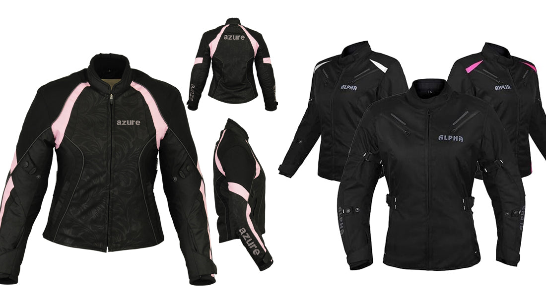 Ladies Motorcycle Jacket With Armor - CoreFlexInd