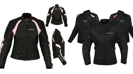 Ladies Motorcycle Jacket With Armor - CoreFlexInd
