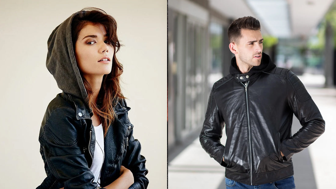Leather Jacket and Hoods in Leather - CoreFlexInd