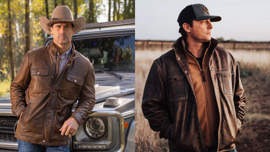 Leather Shirt Jacket for Men - CoreFlexInd