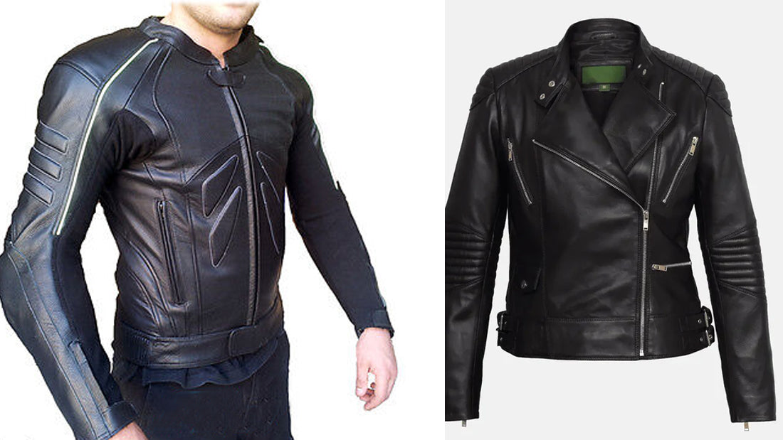 Leather Sport Motorcycle Jacket - CoreFlexInd