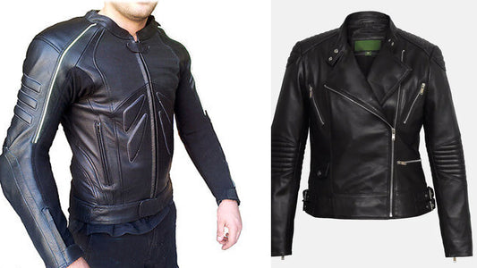 Leather Sport Motorcycle Jacket - CoreFlexInd