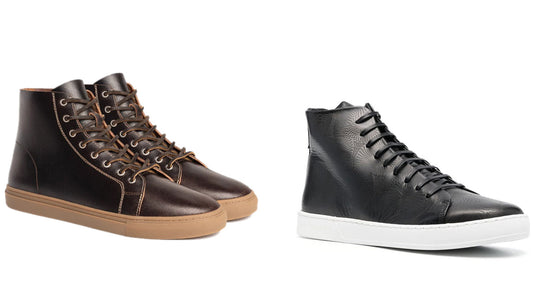 Men's Leather High Tops - CoreFlexInd