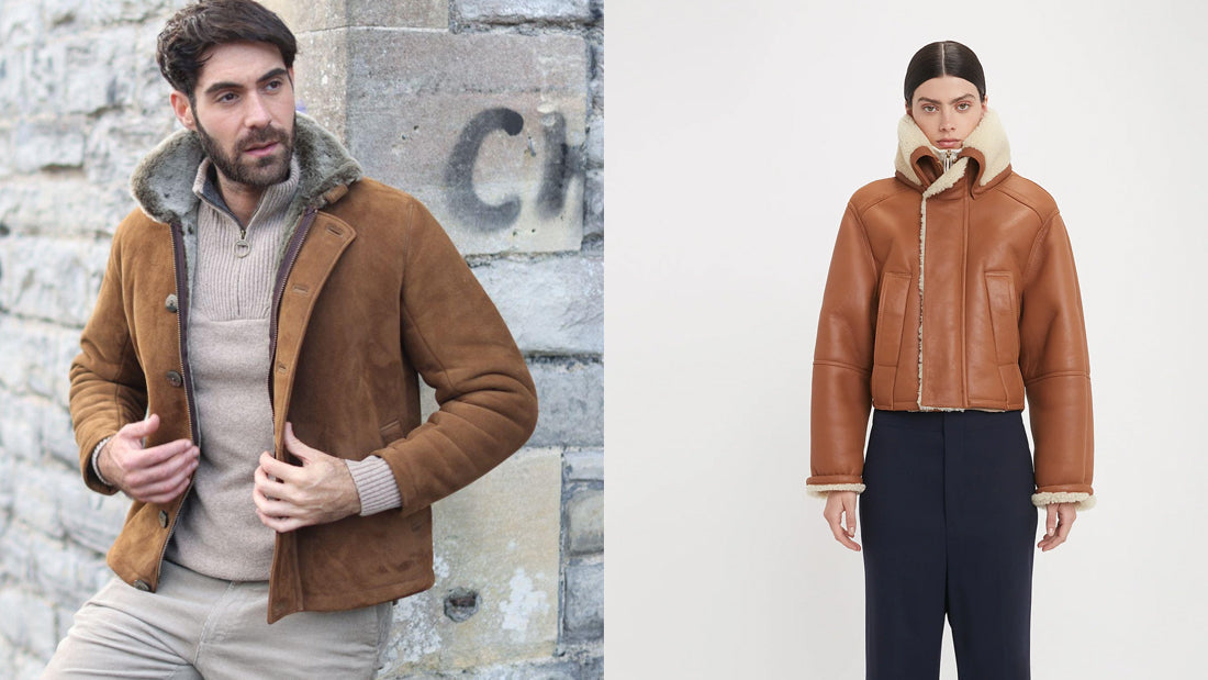 Tan Shearling Jacket - CoreFlexInd