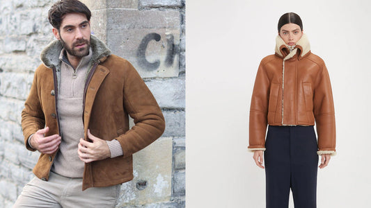 Tan Shearling Jacket - CoreFlexInd
