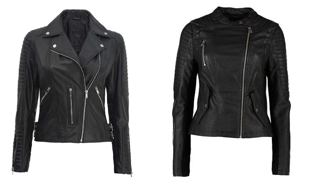 Women's Leather Motorcycle Jacket - CoreFlexInd