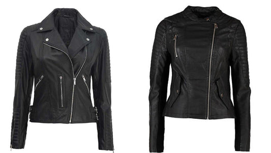 Women's Leather Motorcycle Jacket - CoreFlexInd