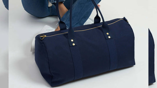 Navy Blue Duffle Bag