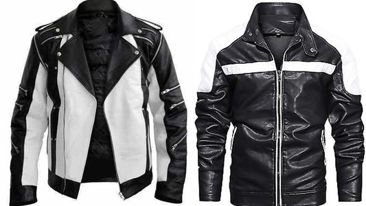 Black and White Leather Jackets